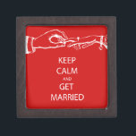 Vintage KEEP CALM  GET MARRIED Gift Box<br><div class="desc">Vintage KEEP CALM  GET MARRIED</div>