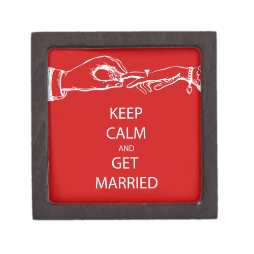 Vintage KEEP CALM  GET MARRIED Gift Box