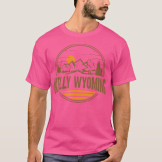 Vintage Kelly Wyoming Mountain Hiking Souvenir Pri T-Shirt