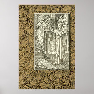 Vintage Kelmscott Press William Morris Border Poster
