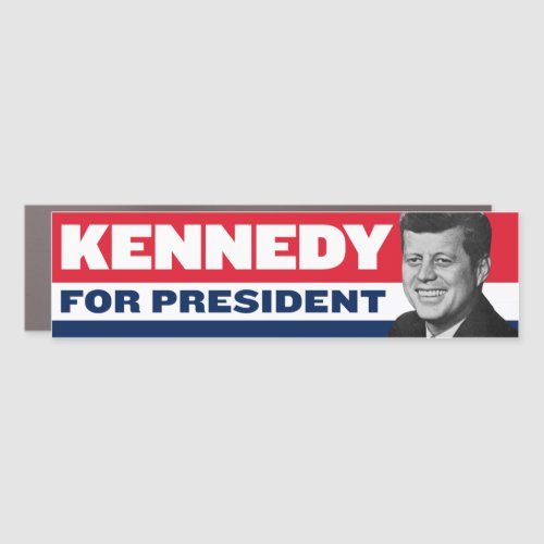 Vintage Kennedy Johnson 1960 Kennedy 1960 Bumper Car Magnet