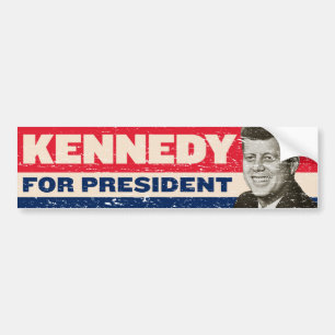 Vintage Kennedy Johnson 1960 Kennedy 1960 Bumper Sticker