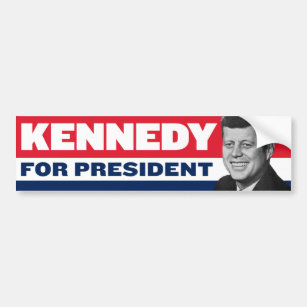 Vintage Kennedy Johnson 1960 Kennedy 1960 Bumper Sticker