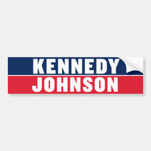 Vintage Kennedy Johnson 1960 Kennedy 1960 Bumper Sticker