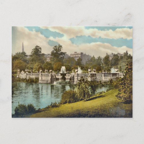 Vintage Kensington Gardens London England Postcard