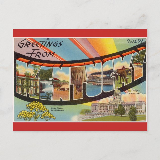 Vintage, Kentucky image. Postcard (Front)