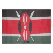 Vintage Kenya Flag Art Print (Front Horizontal)