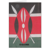 Vintage Kenya Flag Art Print (Front)