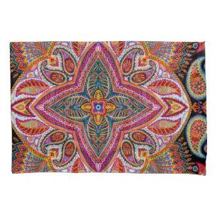 Vintage Kerchief Ornamental Pattern Pillow Case