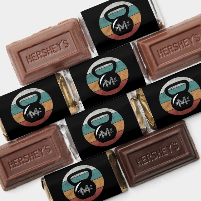 Vintage kettlebell custom monogram name initial hershey's miniatures (Assorted)