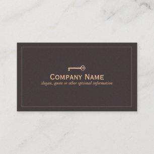 Vintage Key Business Card