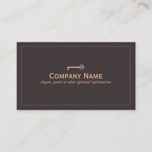 Vintage Key Business Card