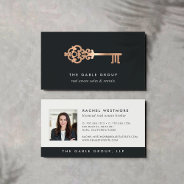 Vintage Key | Copper | Photo Real Estate Business Card at Zazzle