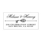 Vintage Key Custom Wedding Names & Return Address
