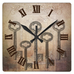 cafes kitchens Great for lounges Unique Elegant Design pubs Funtabee Large Metal Black Skeleton Oversized Kitchen Wall Clock Retro Vintage 50cm Wall Clock Silent Non-ticking lofts