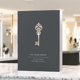 Vintage Key Employee & Client Safety Procedures Pocket Folder