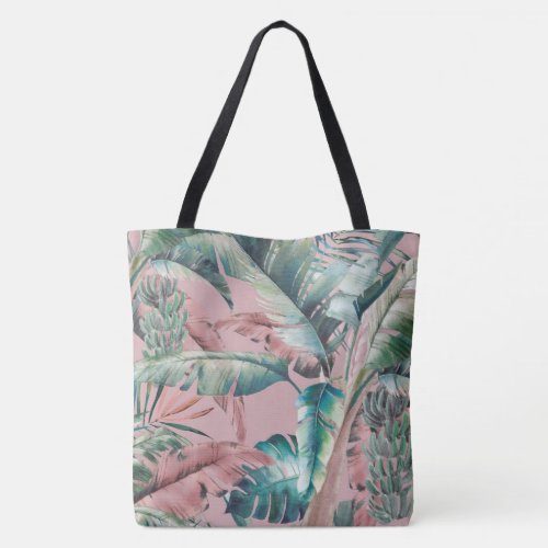 Vintage Key Largo Banana Palm Tote Bag