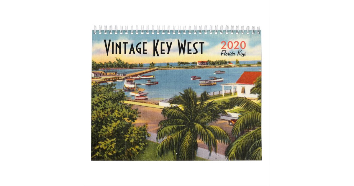 Vintage Key West Florida Calendar Zazzle