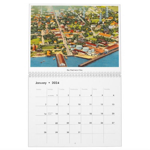Vintage Key West Florida Calendar Zazzle