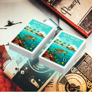 Vintage Key West Florida Poker Cards