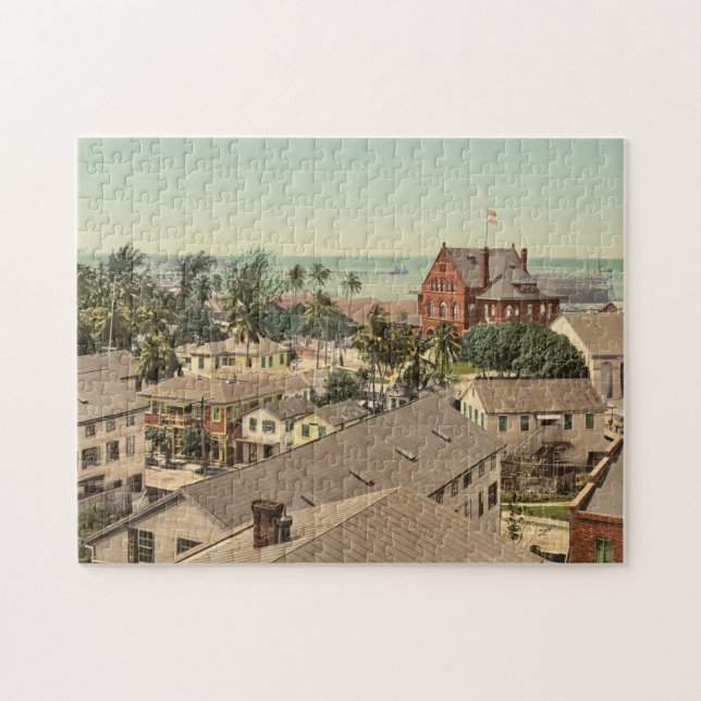 Vintage Key West Historic 1900 Jigsaw Puzzle (Horizontal)