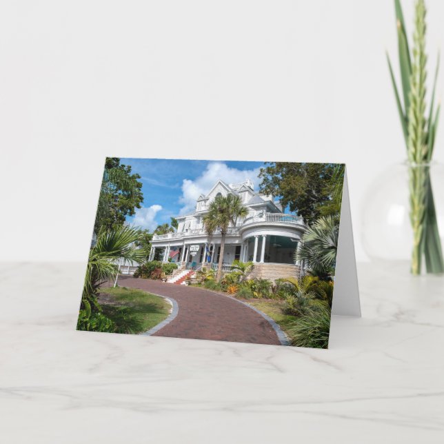 vintage Key West mansion Card (Front)