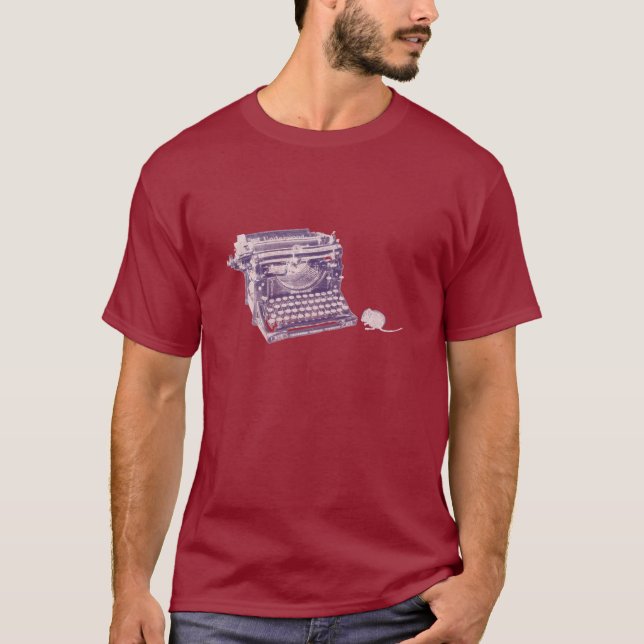 Vintage keyboard and mouse mens t-shirt (Front)