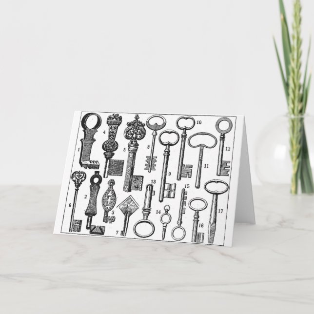 Vintage Keys Card (Front)