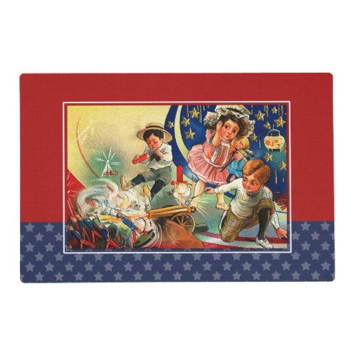 Vintage Kids 4th of July Party  Placemat