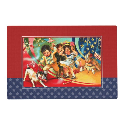 Vintage Kids 4th of July Party  Placemat