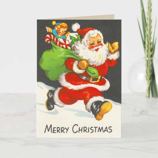 Vintage Kids Christmas Card (Front)