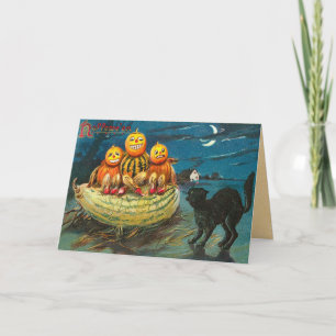 Vintage Kids Halloween Card