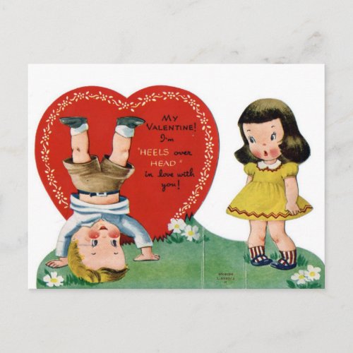 vintage kids valentine postcards