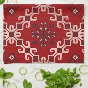 Vintage Kilim Pillow, Decorative Turkish Moroccan Kitchen Towel