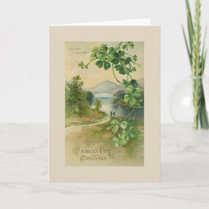 Vintage Killarney Lake St. Patrick's Day Card