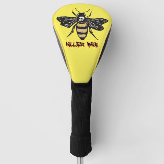 Vintage killer bee drawing golf head cover