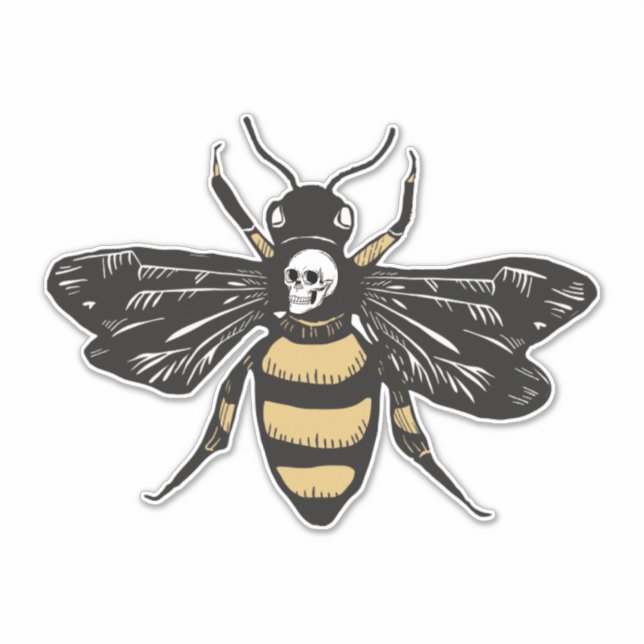 Vintage Killer Bee  Sticker (Front)