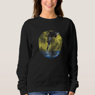 Vintage Killer Whale Ocean Swim Animal Jumping Orc Sweatshirt