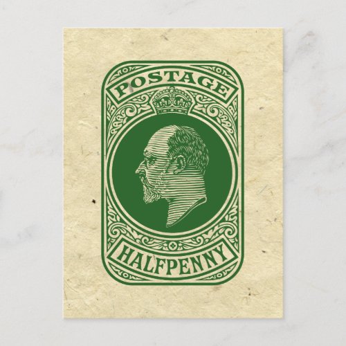 Vintage King Edward VII Prepaid Envelope Halfpenny Postcard