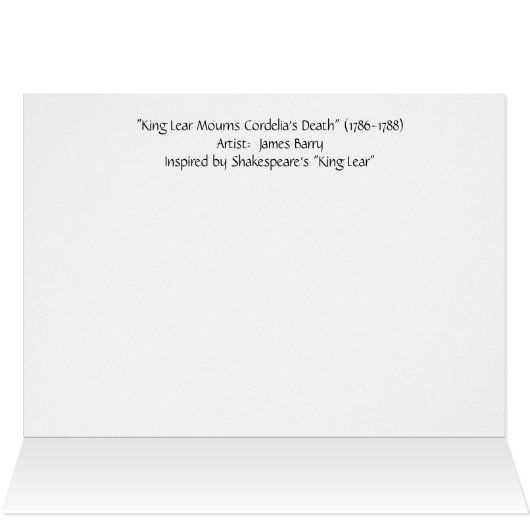 Vintage - King Lear Mourns, (Inside Horizontal (Top))