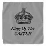 Vintage King Of The Castle Crown  Bandanna at Zazzle