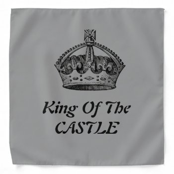 Vintage King Of The Castle Crown  Bandanna by TeensEyeCandy at Zazzle