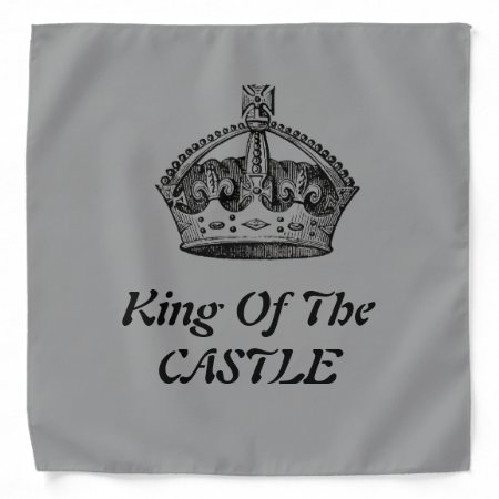 Vintage King Of The Castle Crown  Bandanna