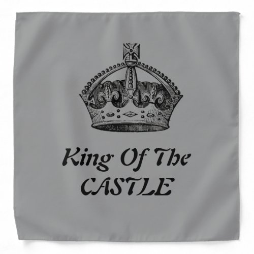 Vintage King of the castle Crown  Bandanna