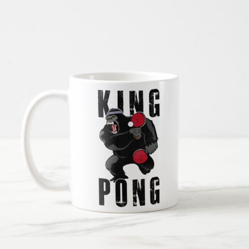 Vintage King Pong _ Ping Pong Table Tennis Coffee Mug