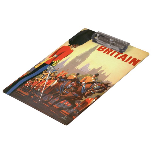 Vintage King's British Royal Guard Great Britain Clipboard (Angled)