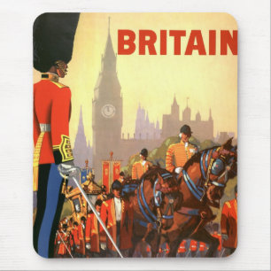 Vintage King's British Royal Guard Great Britain Mouse Pad