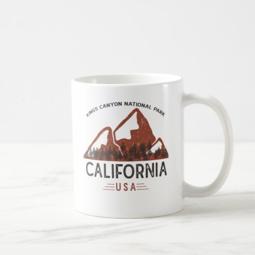 Vintage Kings Canyon National Park California Coff Coffee Mug