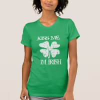 Vintage kiss me im Irish St Patricks Day t shirts