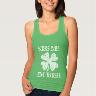 St 4 Leaf Clover Tank Top Shamrock Hat Tank Let's Get Lucked Up Tank Lucky Muscle Tank Patrick's Day Tank Top St Patty's Tank